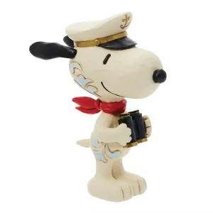 Jim Shore Mini Snoopy Sailor Captain Figurine Decorative Mirror,Home Decor Mirror