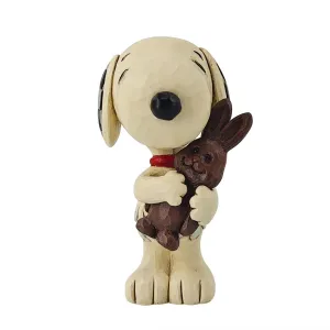 Jim Shore Mini Snoopy with Chocolate Bunny Figurine Decorative Mirror,Home Decor Mirror