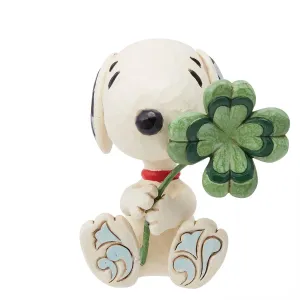 Jim Shore Mini Snoopy with Clover Figurine Decorative Mirror,Home Decor Mirror