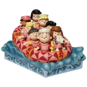 Jim Shore Peanuts Gang River Rafting Figurine Decorative Mirror,Home Decor Mirror