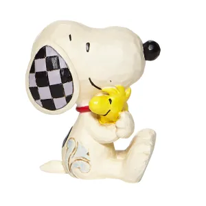 Jim Shore Peanuts Mini Snoopy Hugging Woodstock Figurine Decorative Mirror,Home Decor Mirror