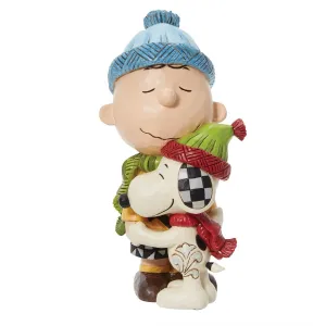 Jim Shore Peanuts Snoopy & Charlie Brown Hugging Decorative Mirror,Home Decor Mirror