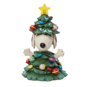 Jim Shore Peanuts Snoopy As Christmas Tree Decorative Mirror,Home Decor Mirror