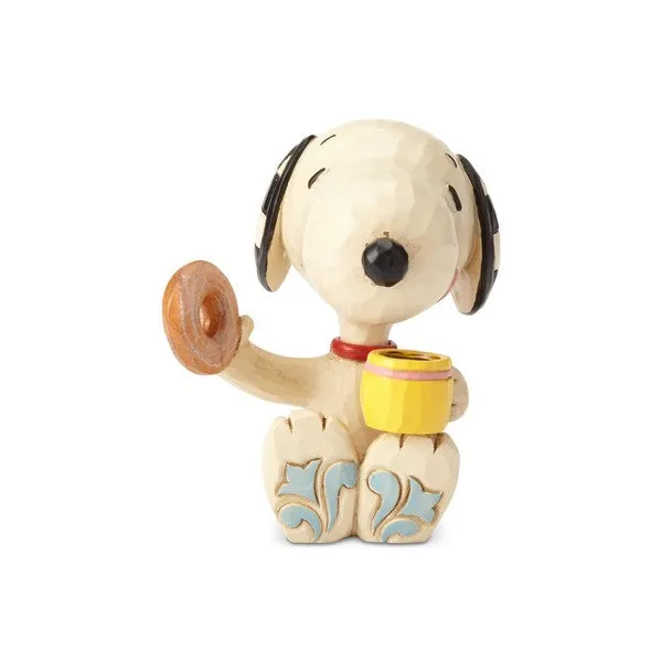 Jim Shore Peanuts Snoopy Donuts and Coffee Miniature Figurine Decorative Mirror,Home Decor Mirror