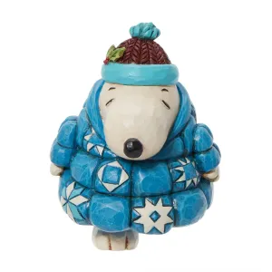 Jim Shore Peanuts Snoopy Puffer Jacket Mini Decorative Mirror,Home Decor Mirror