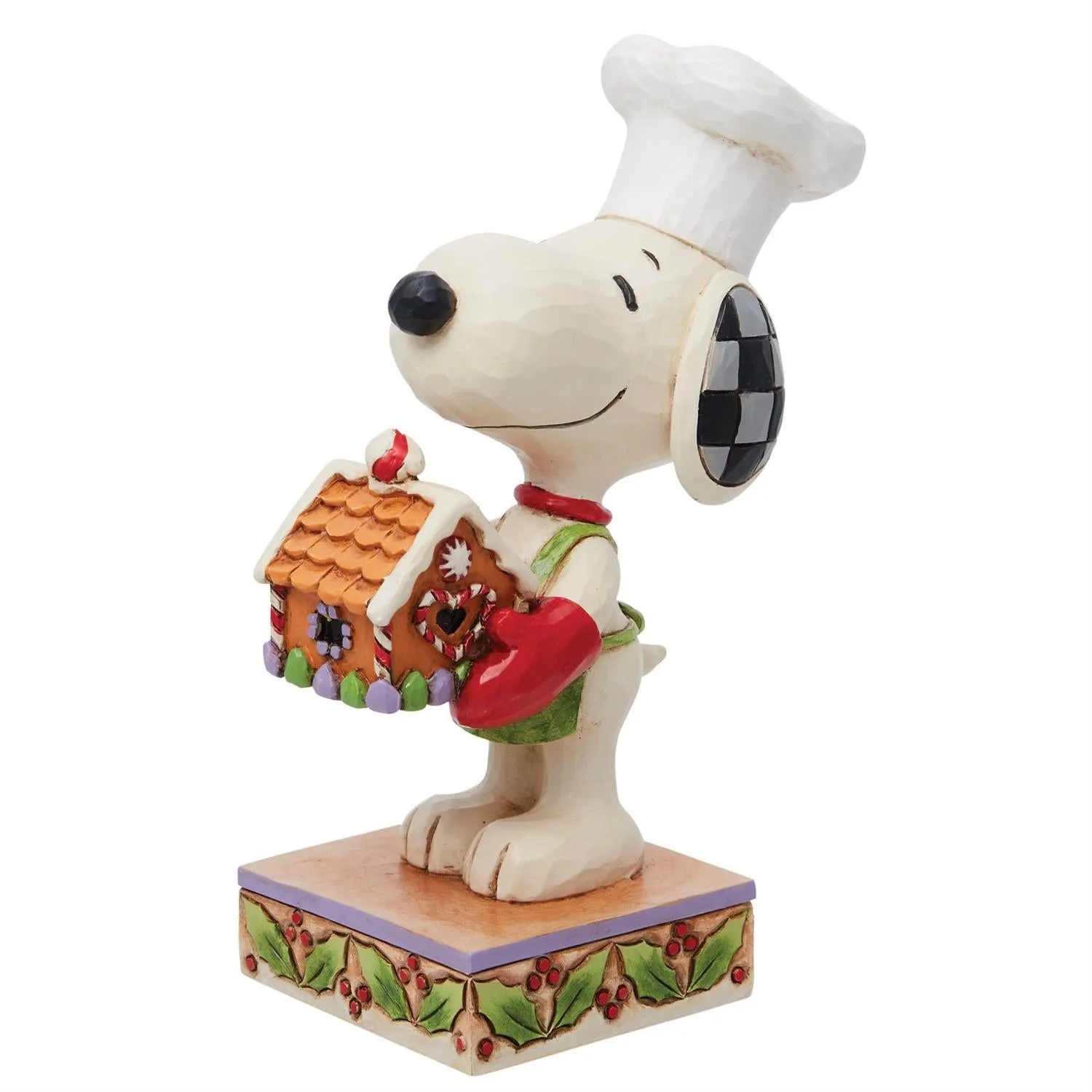 Jim Shore Peanuts Snoopy with Gingerbread House Decorative Mirror,Home Decor Mirror