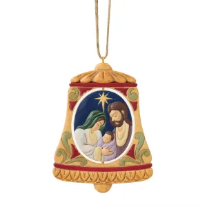 Jim Shore Rotating Holy Family in Bell Ornament 4.75" Decorative Mirror,Home Decor Mirror