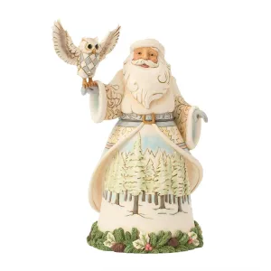 Jim Shore Santa's Woodland Messenger Flying Owl Figurine 9" Decorative Mirror,Home Decor Mirror