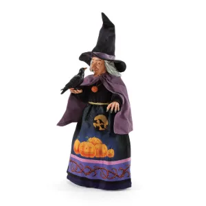 Jim Shore Witch with Raven's Spell Figurine by Department 56 Possible Dreams Decorative Mirror,Home Decor Mirror
