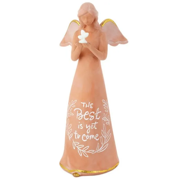 Joanne Eschrich Best to Come New Beginnings Angel Figurine Decorative Mirror,Home Decor Mirror