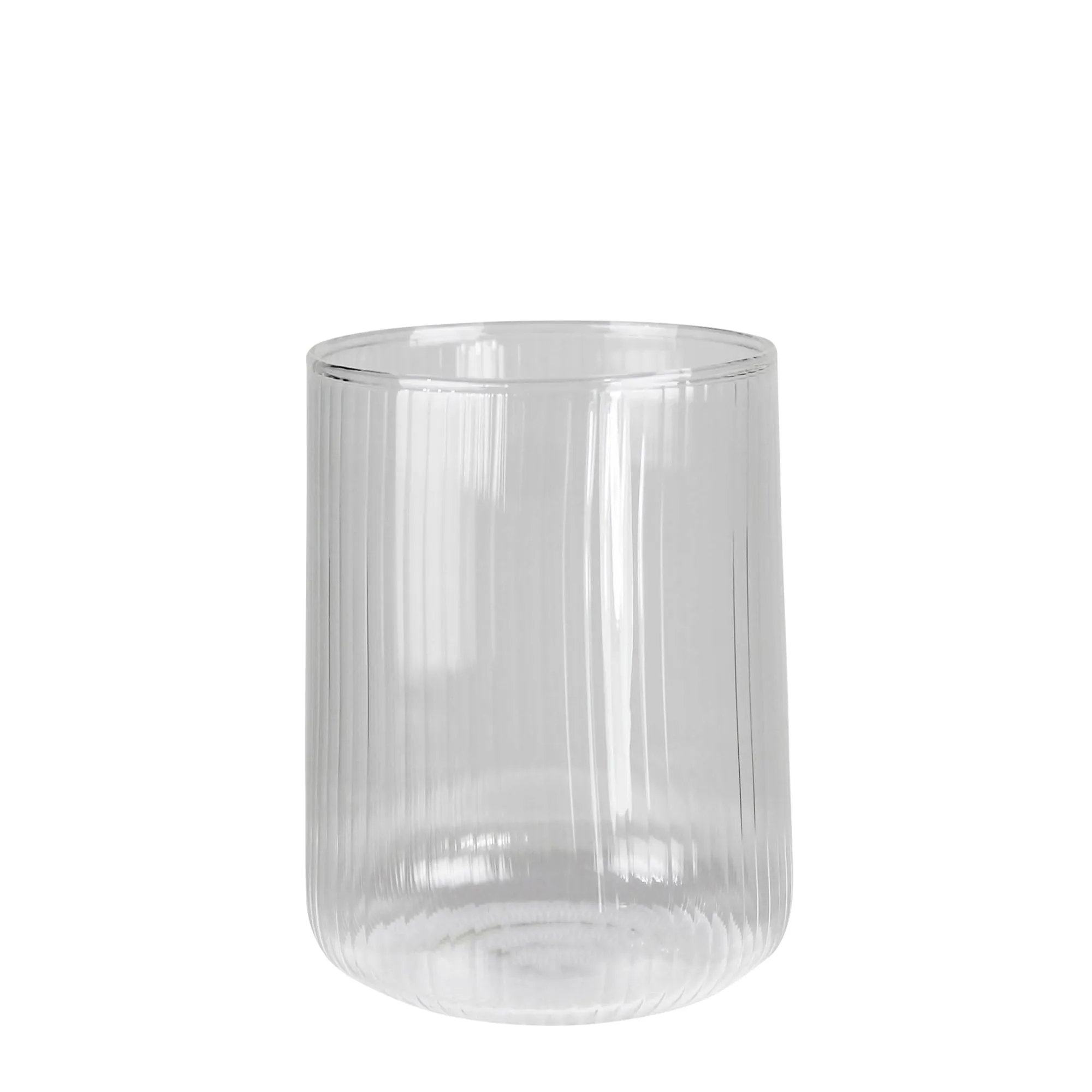 Jolie Ribbed Low Ball, Glass Vase,Ceramic Vase