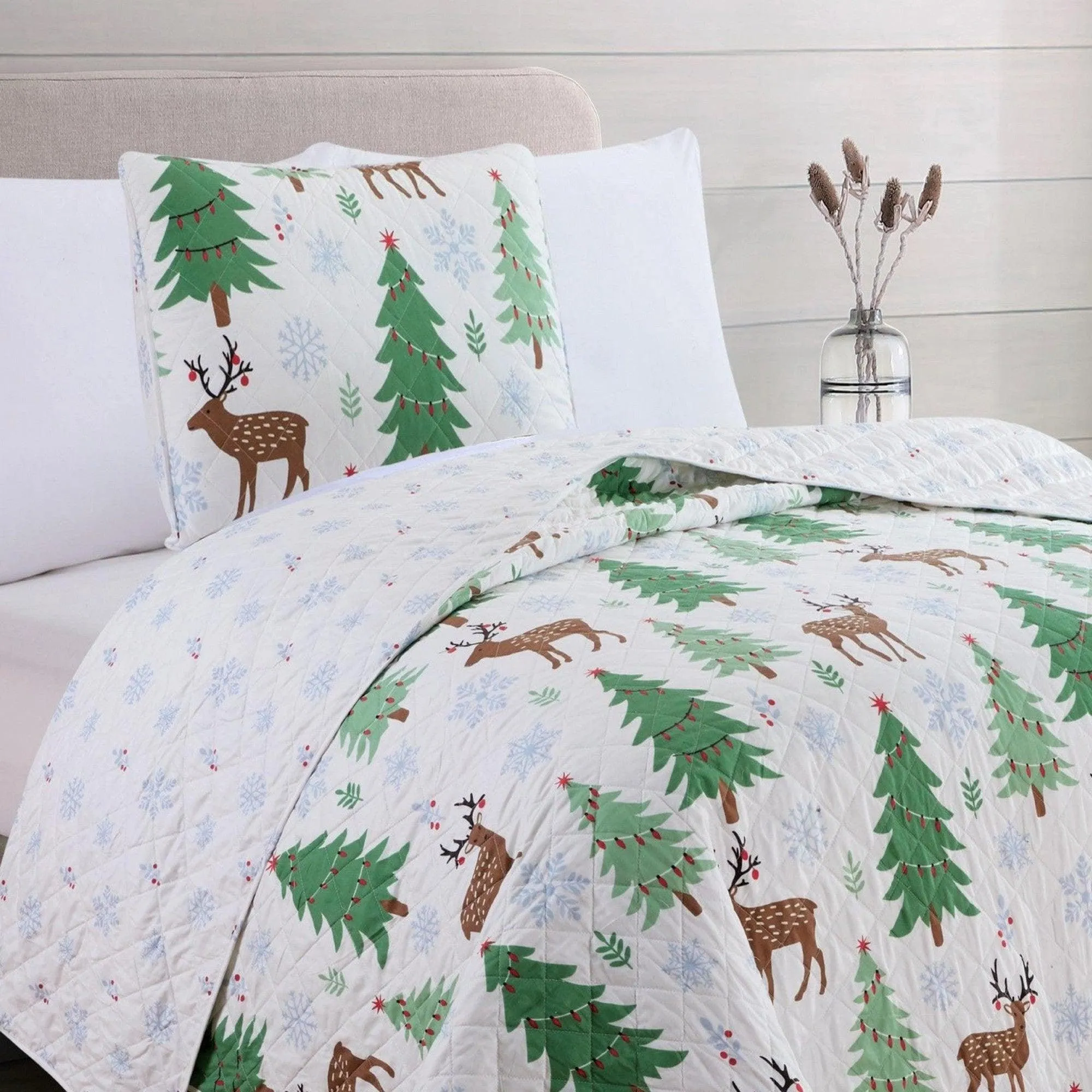 Jolly Winter Reversible Quilt Set luxury bedding, duvet cover