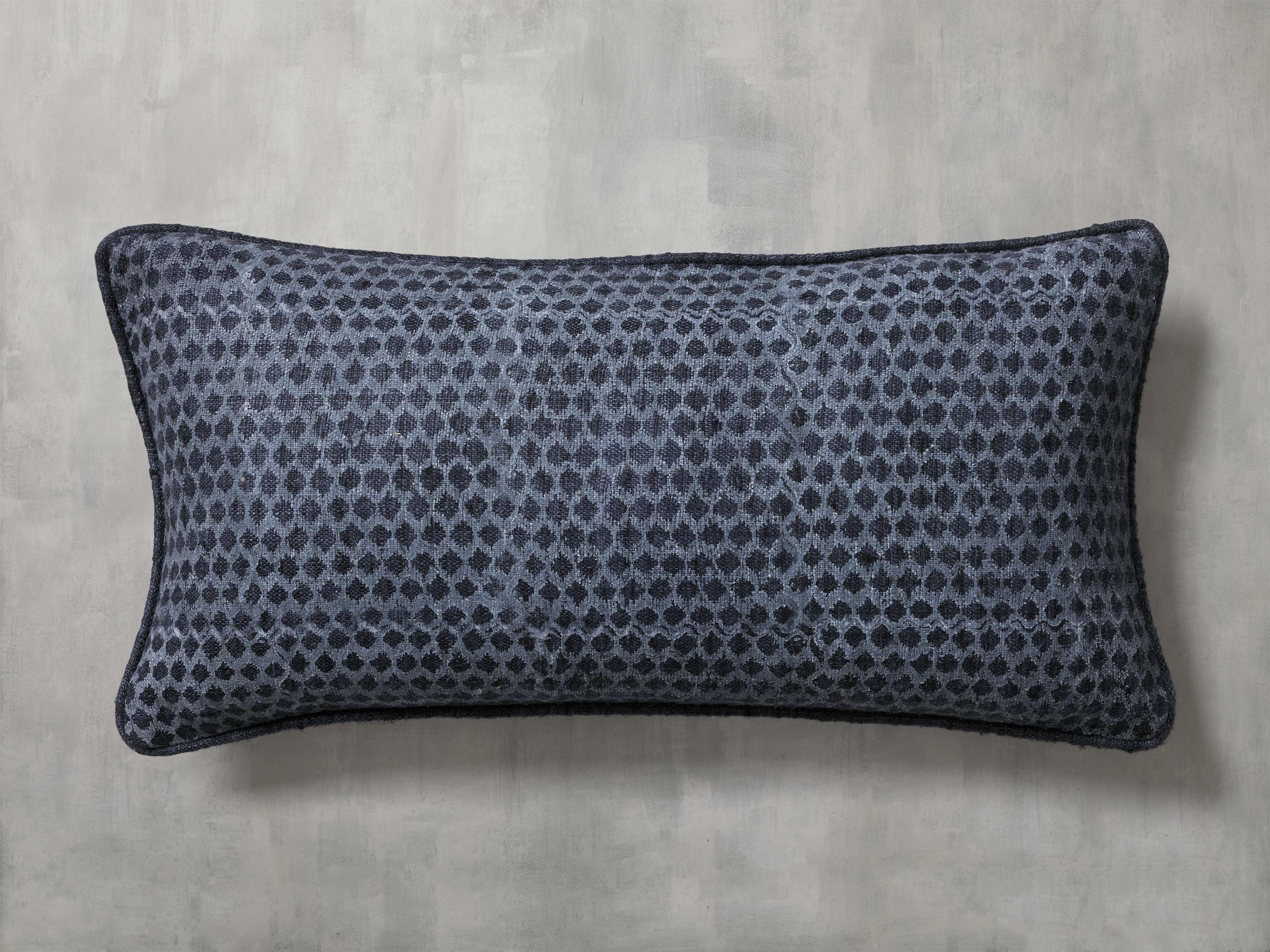Joni Printed Raw Silk Lumbar Pillow Cover Pillows & Pillow Covers,throw pillow covers
