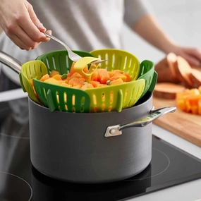 Joseph Joseph Bloom Green Folding Steamer Basket Kitchen,modern kitchen essentials