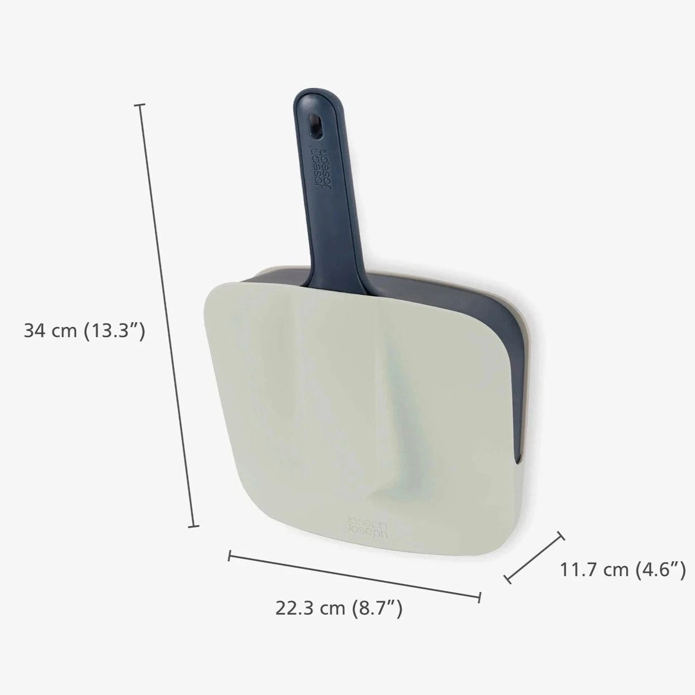 Joseph Joseph CleanStore Wall-mounted Dustpan & Brush In Blue