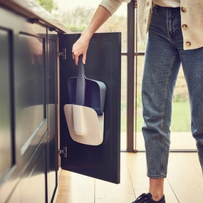 Joseph Joseph CleanStore Wall-mounted Dustpan & Brush In Blue Kitchen,modern kitchen essentials