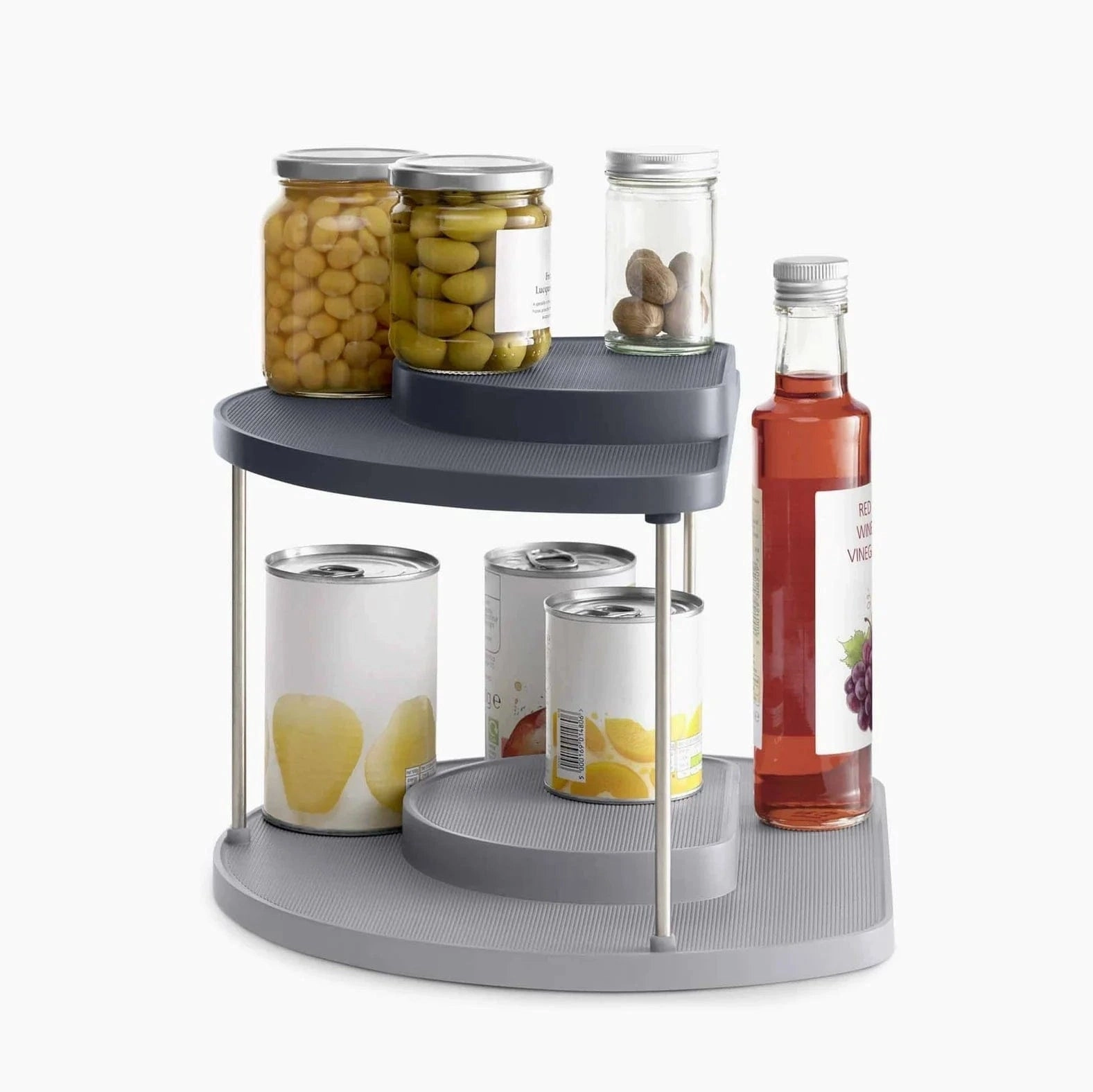 Joseph Joseph CupboardStore 2-tier Grey Rotating Organiser