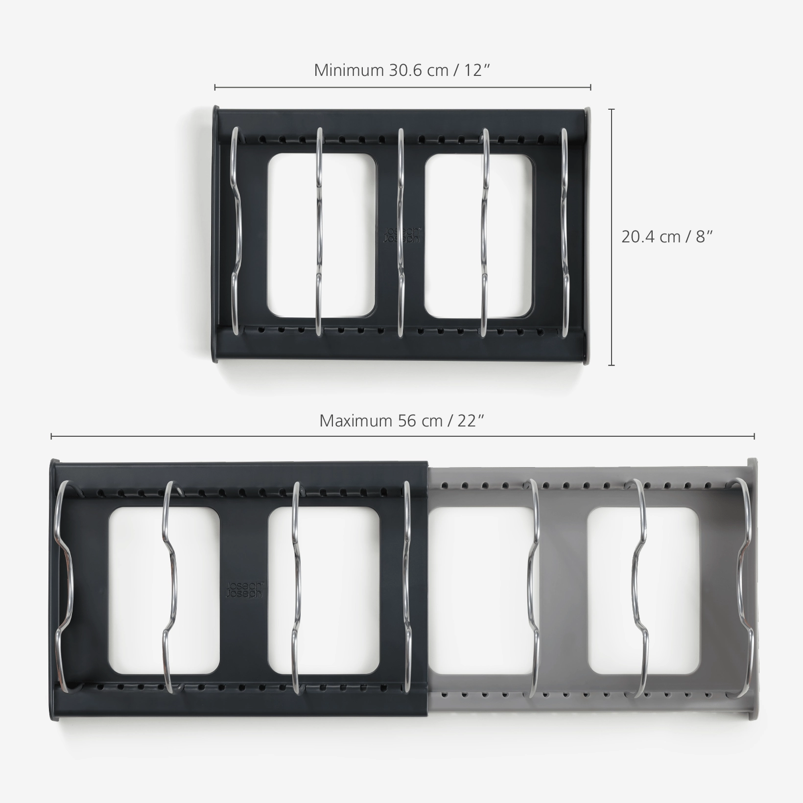 Joseph Joseph DrawerStore Grey Expanding Cookware Organiser
