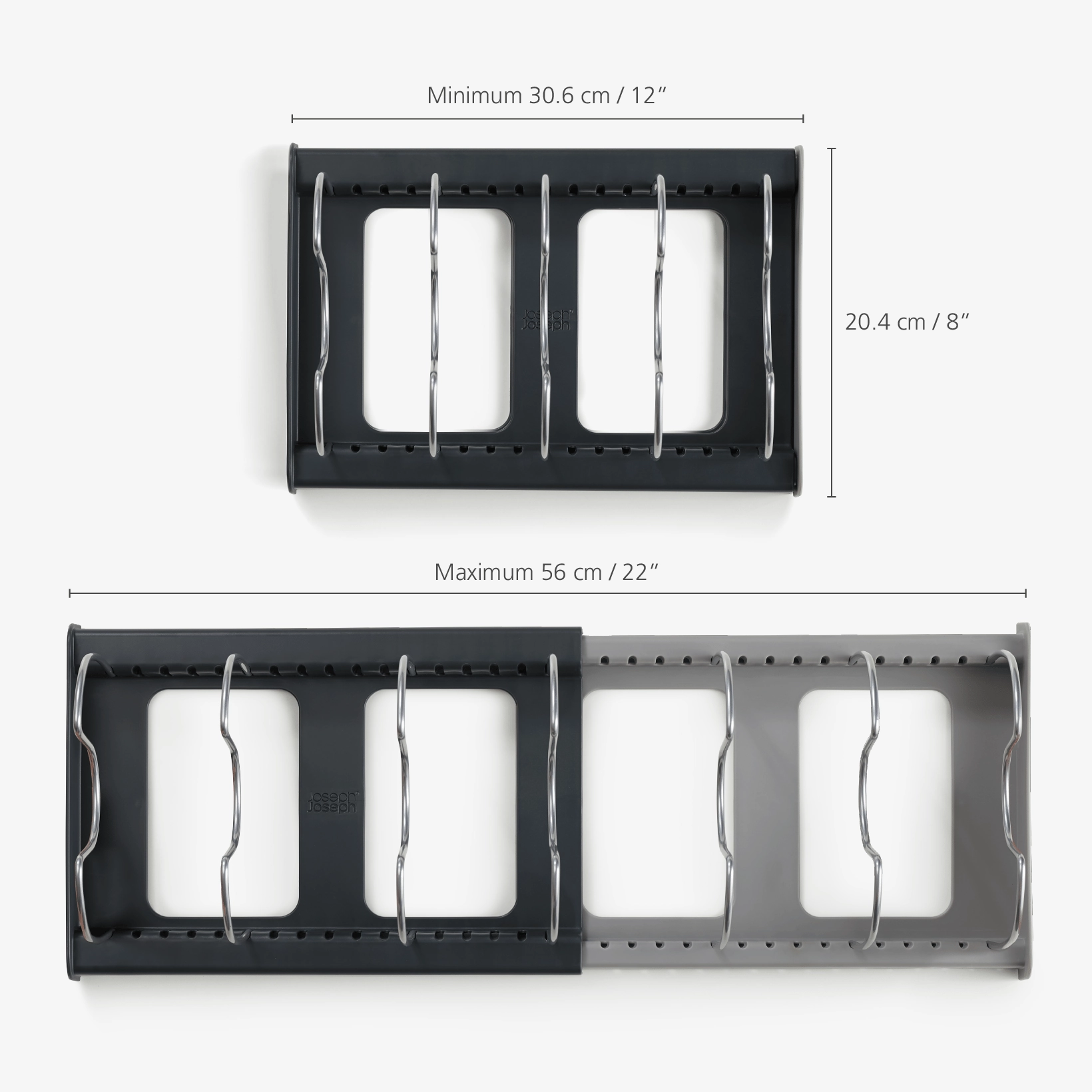 Joseph Joseph DrawerStore Grey Expanding Cookware Organiser
