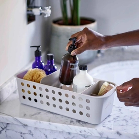 Joseph Joseph EasyStore Slimline Ecru Bathroom Storage Basket Kitchen Accessories,kitchen counter accessories
