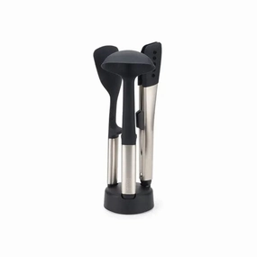 Joseph Joseph Elevate Fusion 3-piece Stainless-steel Utensil Set with Compact Stand Kitchen,modern kitchen essentials