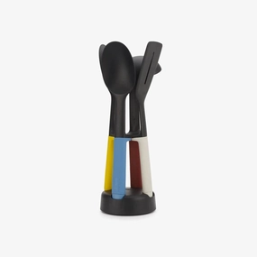 Joseph Joseph Elevate Slim 4-piece Multicolour Utensil Set with Storage Stand Kitchen,modern kitchen essentials
