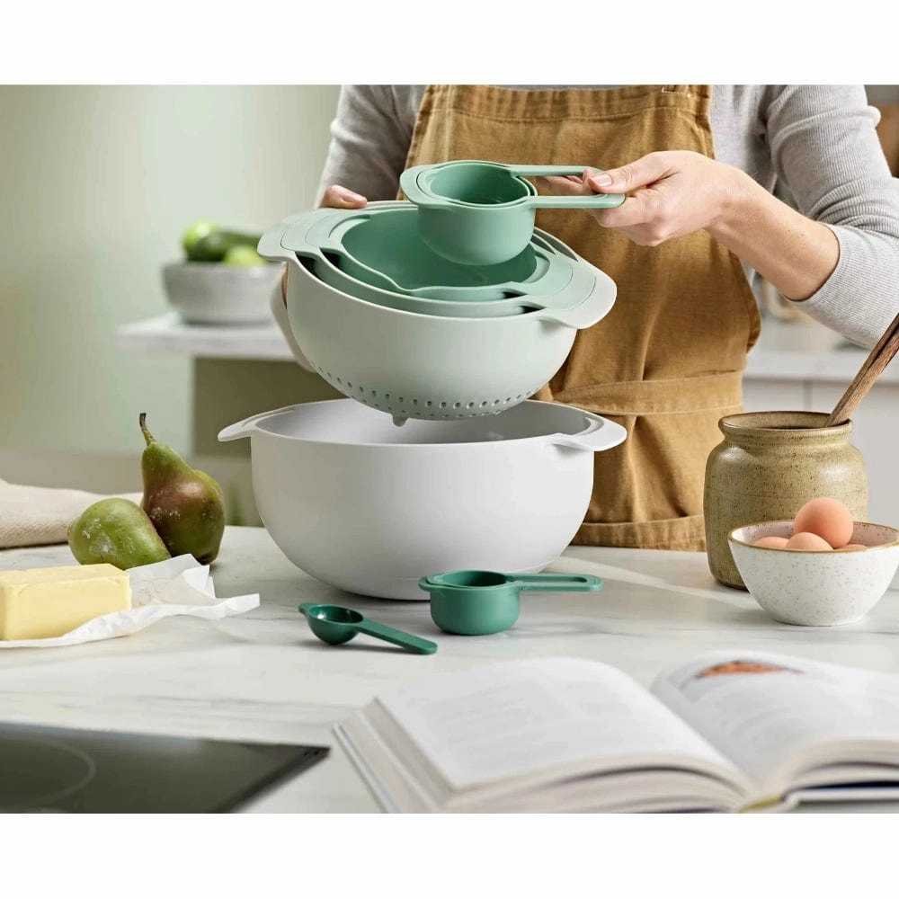 Joseph Joseph Nest 9 Plus Bowl Set In Green Kitchen,modern kitchen essentials