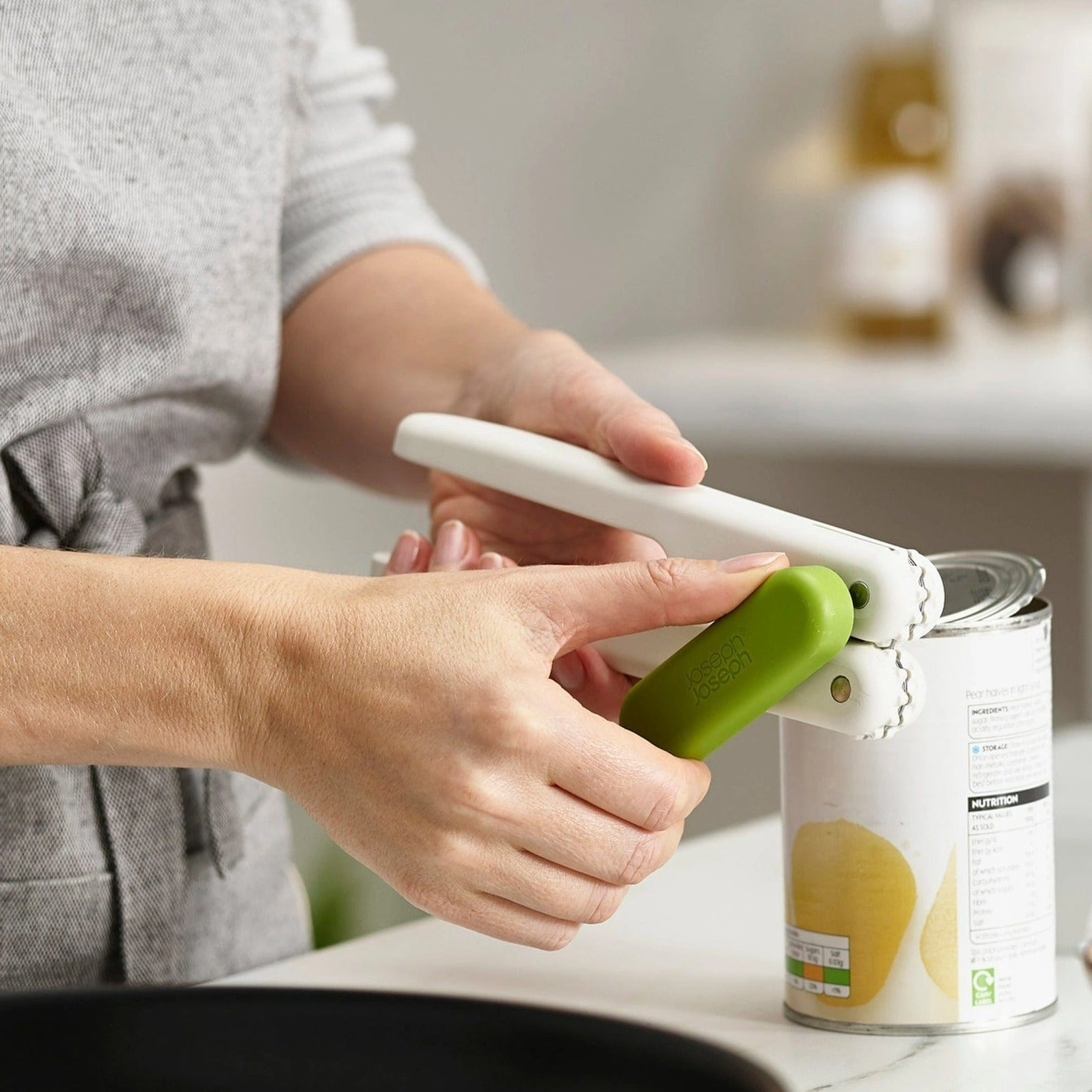 Joseph Joseph Pivot 3-in-1 White Can Opener