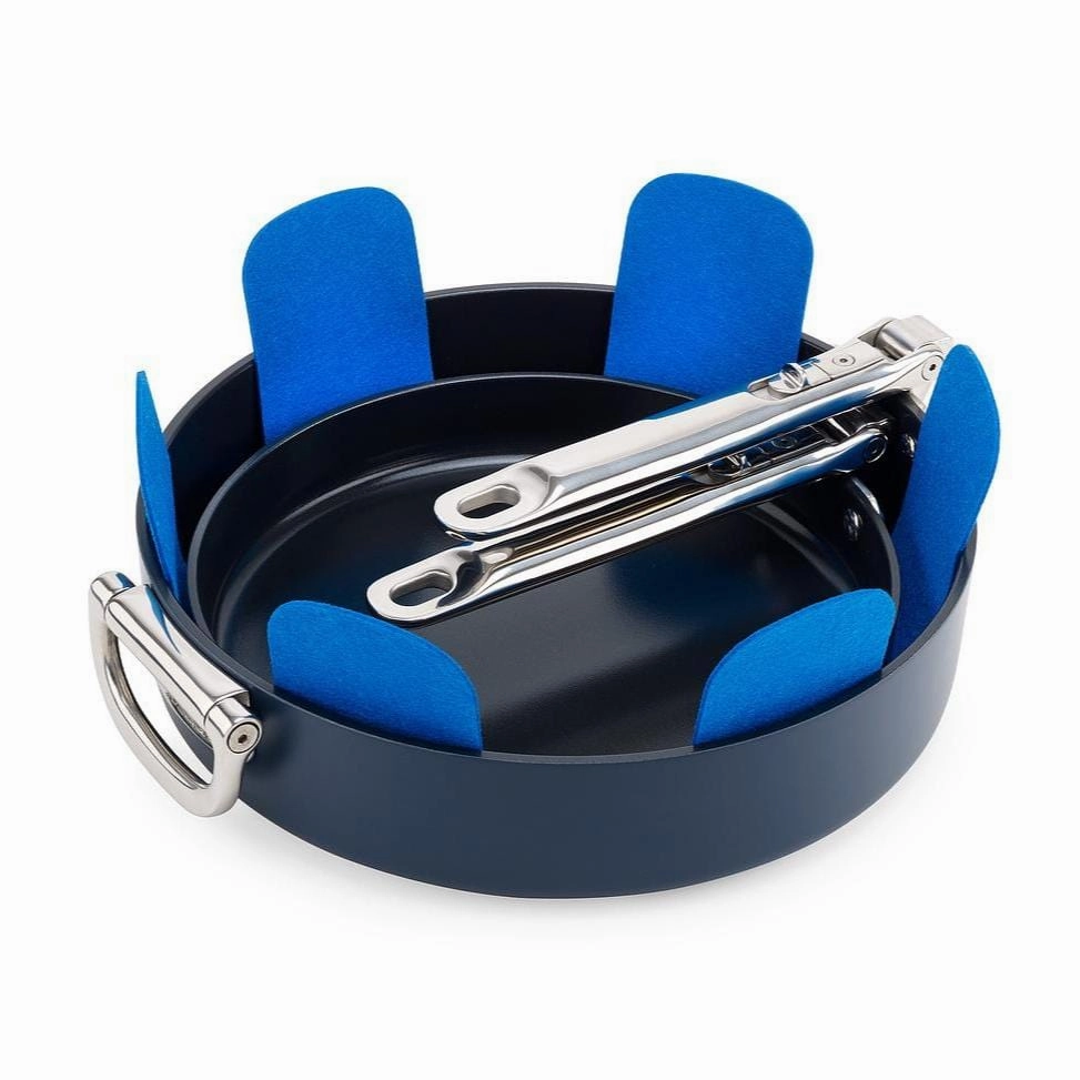 Joseph Joseph Space 3-piece Blue Pan Protector Set Kitchen Accessories,kitchen counter accessories