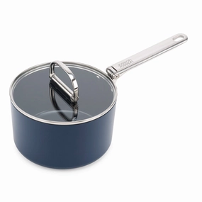 Joseph Joseph Space Folding Handle Ceramic Non-stick 19cm Blue Saucepan & Lid Kitchen,modern kitchen essentials