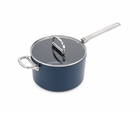 Joseph Joseph  Space Folding Handle Ceramic Non-stick 23cm Blue Saucepan & Lid Kitchen,modern kitchen essentials