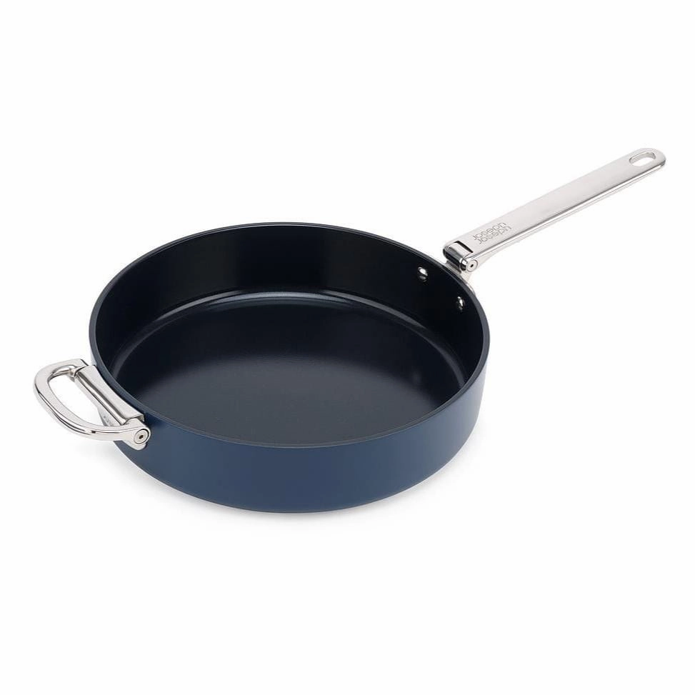Joseph Joseph Space Folding Handle Ceramic Non-stick 28cm Blue Frying Pan Kitchen,modern kitchen essentials