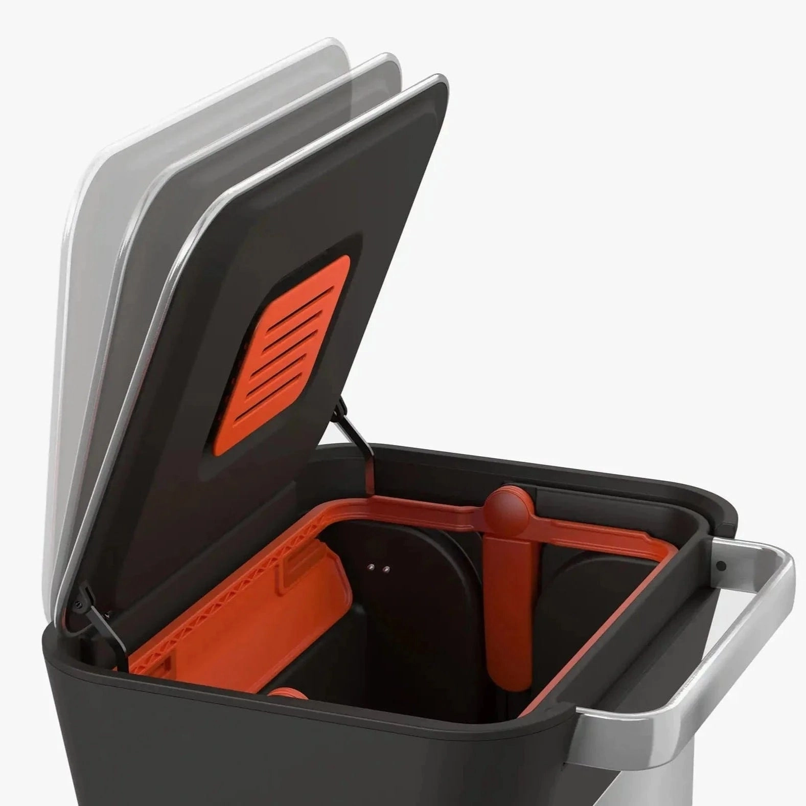 Joseph Joseph Titan Trash Compactor Bin Stainless Steel 30L