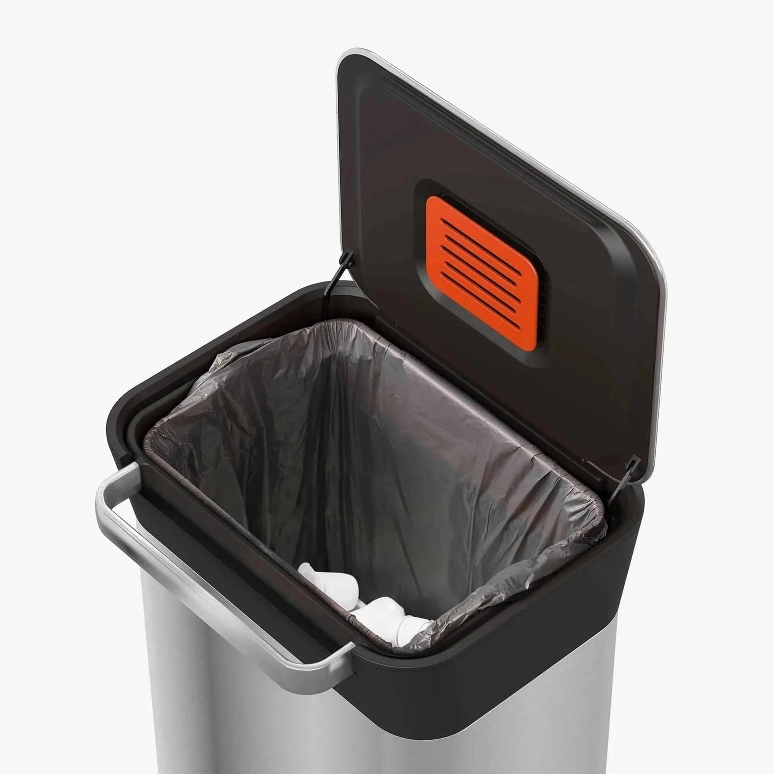 Joseph Joseph Titan Trash Compactor Bin Stainless Steel 30L