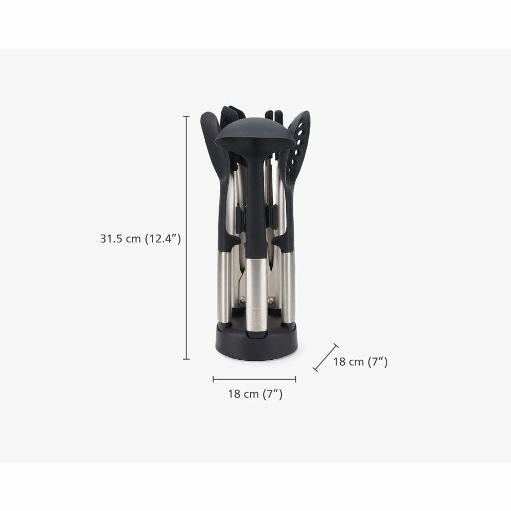 Joseph Jospeh Elevate Fusion 5-piece Stainless-steel Utensil Set with Compact Stand