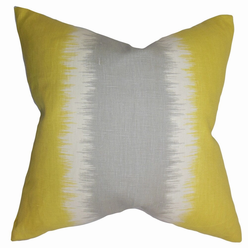 Juba Geometric Euro Sham Olive pillowcases,cotton pillow covers,bed linen
