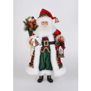 Karen Didion Lighted Christmas Stories Santa 20" Decorative Mirror,Home Decor Mirror