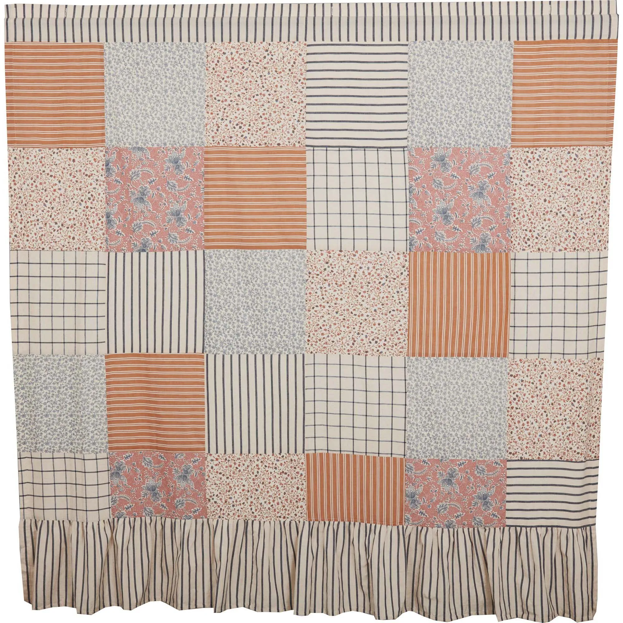 Kayley Patchwork Shower Curtain