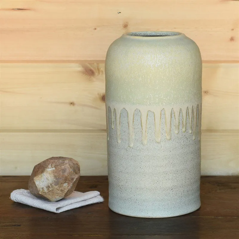 Kina Vase, Ceramic - Green