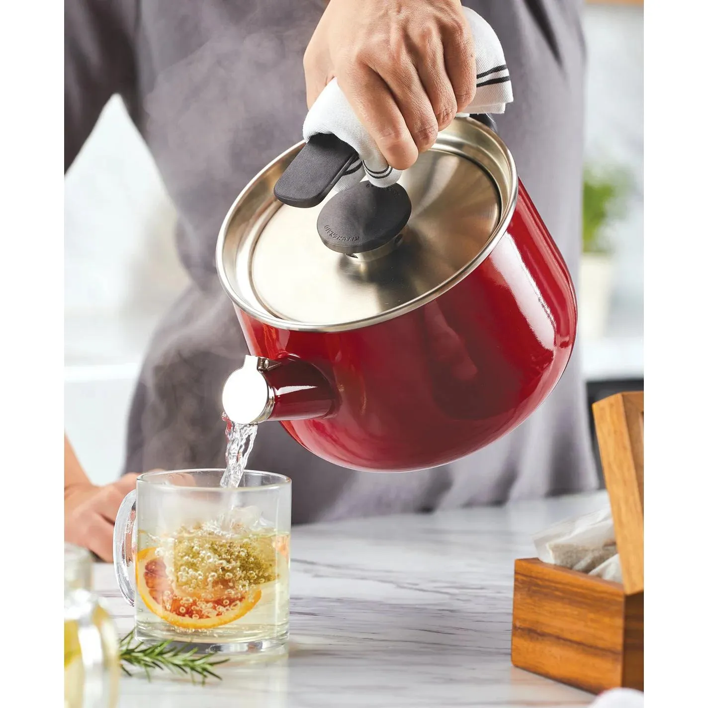 KitchenAid Enamel-On-Steel Kettle - 2Qt 48749-S