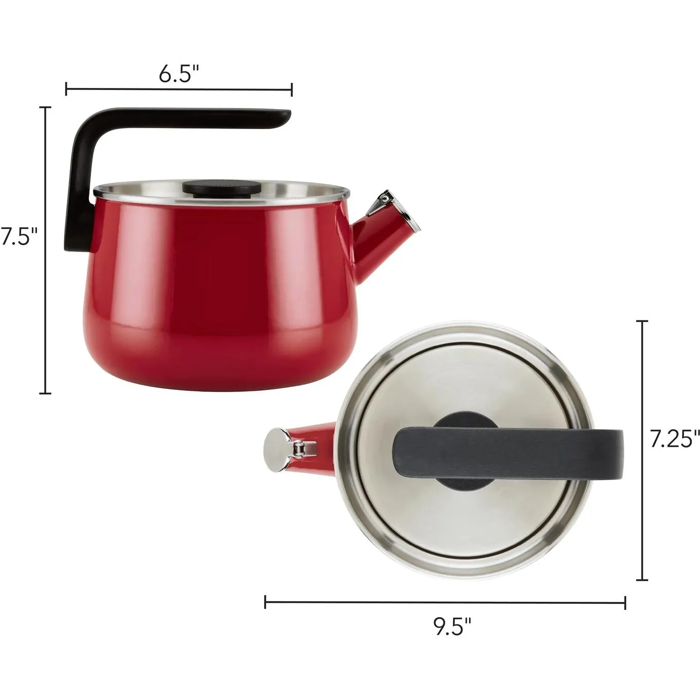KitchenAid Enamel-On-Steel Kettle - 2Qt 48749-S