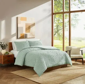 Kiva Sky Gray Comforter Set pillow inserts, mattress pad