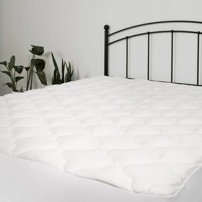 Kotter Home Extra Plush Rayon from Bamboo Mattress Pad with Fitted Skirt mattress pads,mattress topper,bed protection