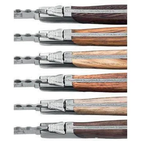 Laguiole 6-Piece Mixed Wood Steak Knife Set ExclSteakMix