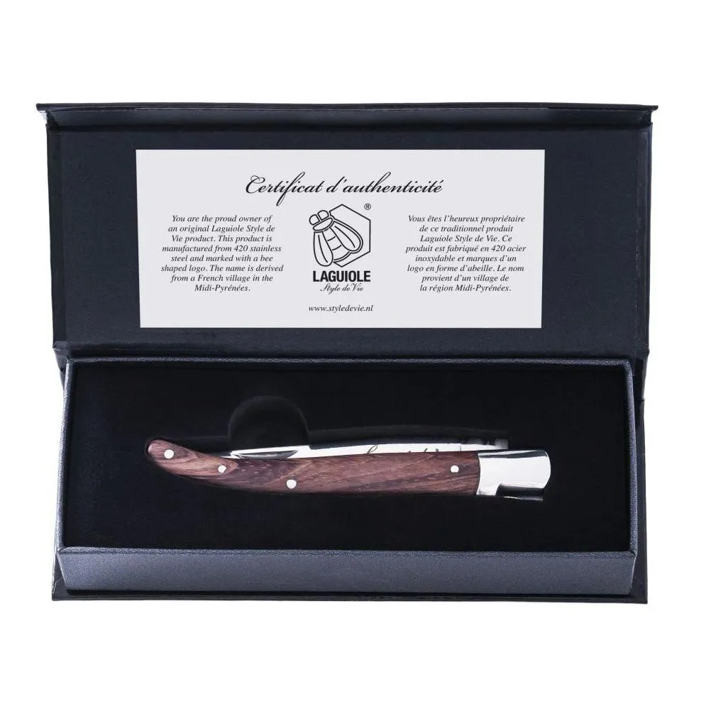 Laguiole Olive Wood Pocket Knife ExclPocketOlive