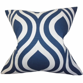 Larch Geometric Euro Sham Navy Blue pillowcases,cotton pillow covers,bed linen