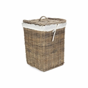 Large Square Rattan Laundry Hamper Basket laundry organizer,dirty clothes basket,plastic laundry basket