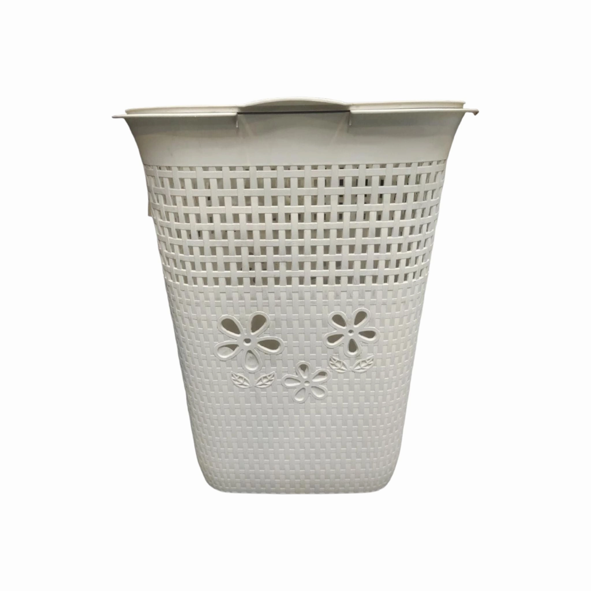 Laundy Basket Green with Lid 430