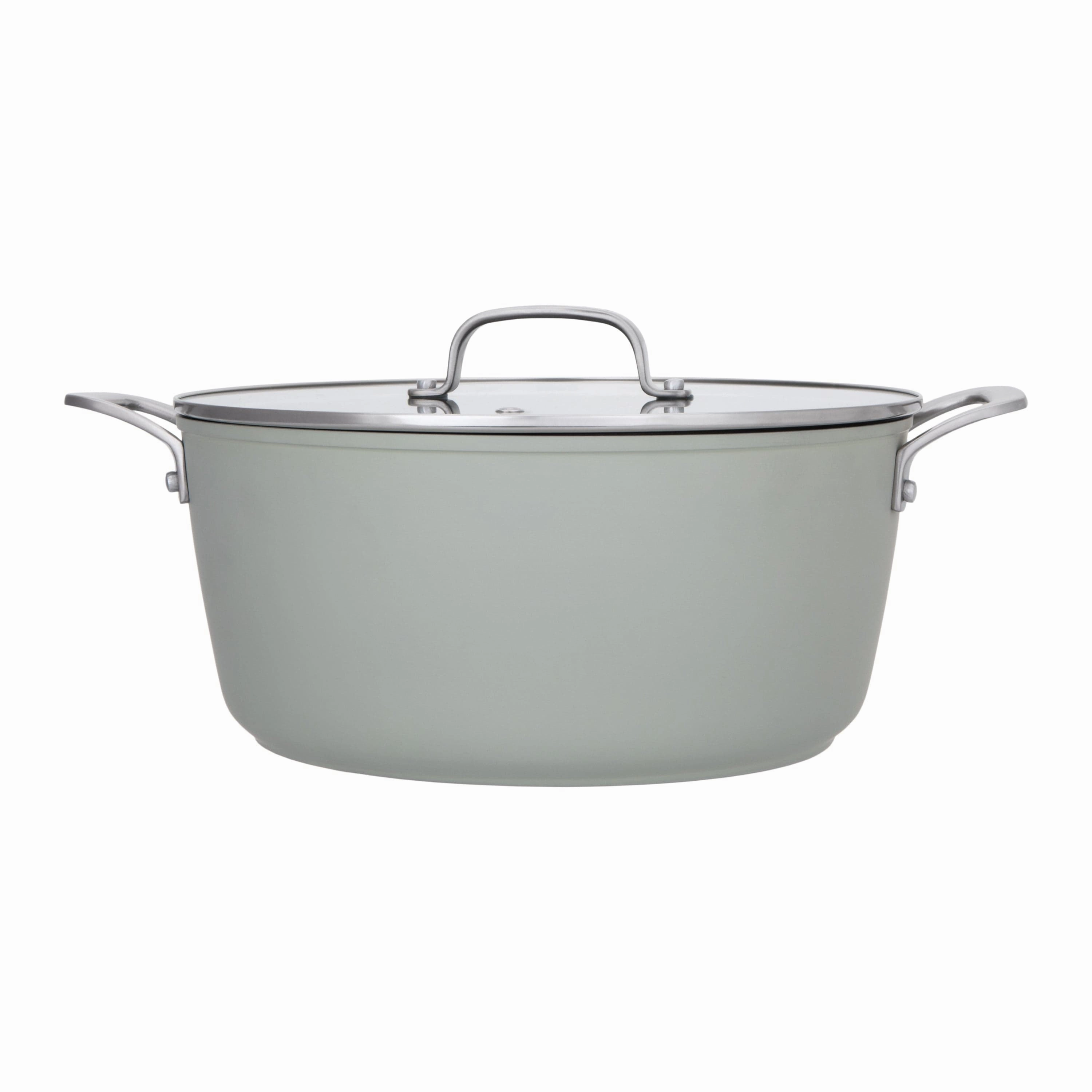 Laura Ashley Casserole Pot & Glass Lid 28cm In Sage Leaf Kitchen,modern kitchen essentials
