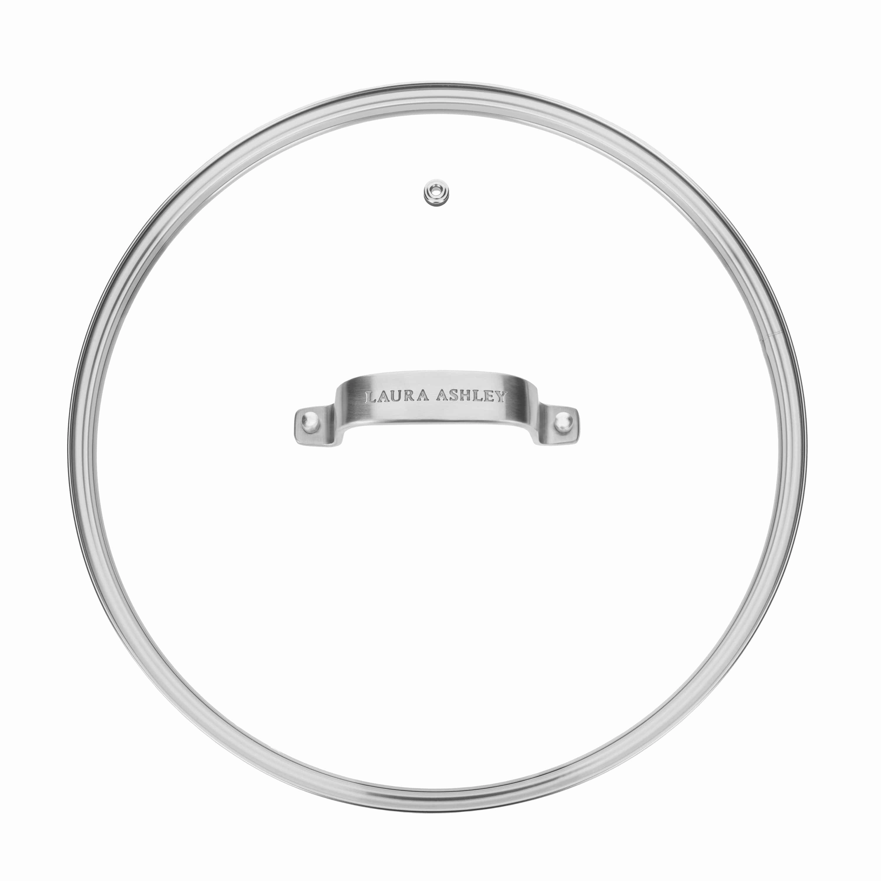 Laura Ashley Deep Frying Saut Pan With Glass Lid 28cm In Dove Grey